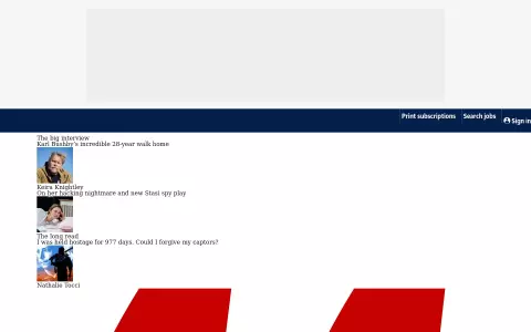 Capture de Latest news, sport and opinion from the Guardian